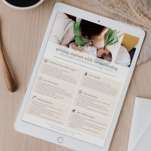 Getting Started With Breastfeeding handout